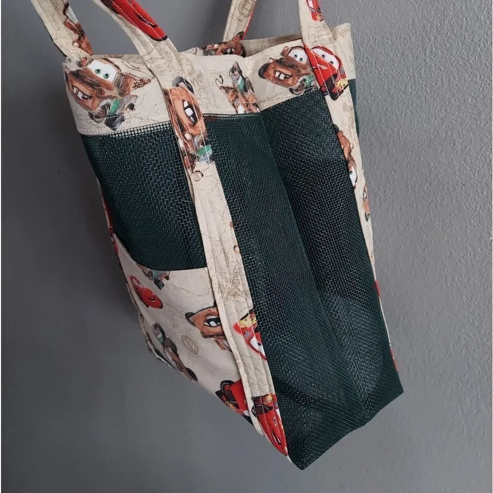 Disney Cars Tote Bag - Red and Cream